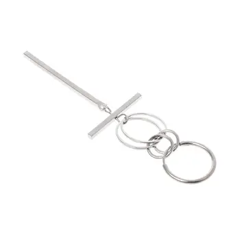 

6 Pcs/Set Jewelry Earrings Korean Stainless Steel Hip Hop Charms For Unisex Women Men Ear Stud Simple Pendant Decoration Y4QB