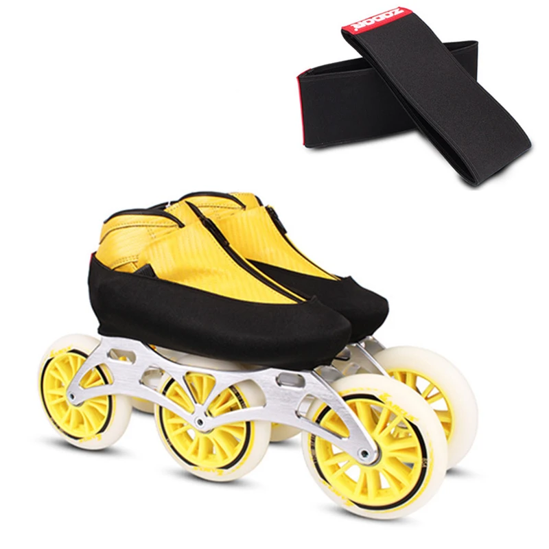 

1 Pair Double layer Elastic Professional Inline Skate Boot Ice Figure Speed Skating Shoes Protector Cover Wear-resistant