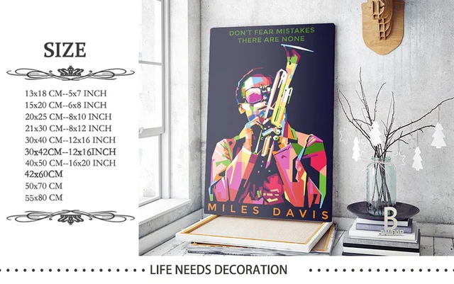 MILES DAVIS ポスターヴィンテージ Framed Vintage Style Rock 'n' Roll Poster 