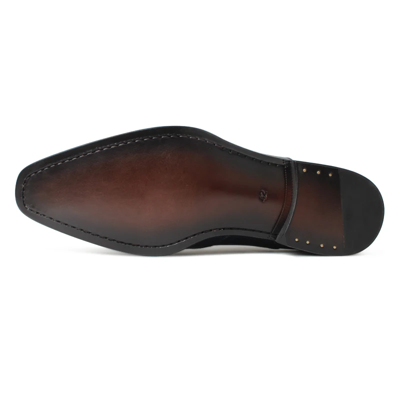 VIKEDUO 2019NEW Echtes Krokodil Leder Stiefeletten feur mйnner плед Patina Karree Handgemachte Mans Schuhe зима Челси Z