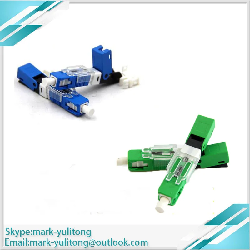 100 шт. FTTH SC APC/SC UPC ESC25D оптический fibe быстрый разъем PC волоконно Быстрый коннектор
