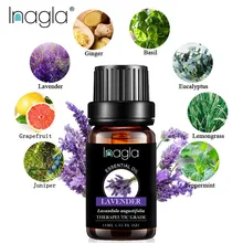 Inagla эфирное масло лаванды чистое натуральное 10 мл чистые эфирные масла Ароматерапия диффузоры масло снимает стресс Домашний Уход на воздухе
