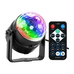 Lumières stroboscopiques rvb avec télécommande, son activé, pour fête, Festival, anniversaire, noël, mariage 