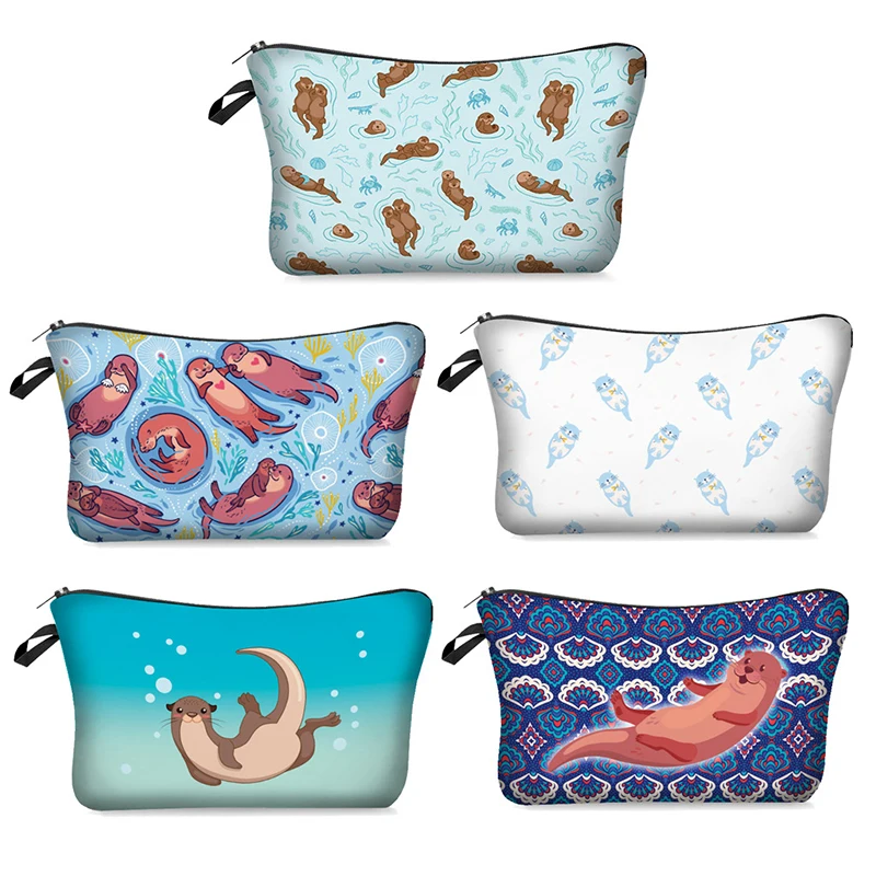 

Sloth Printed Makeup Bags Women Cosmetic Bag With Multicolor Pattern 3D Printing neceser Cosmetics Pouchs For Travel make up bag