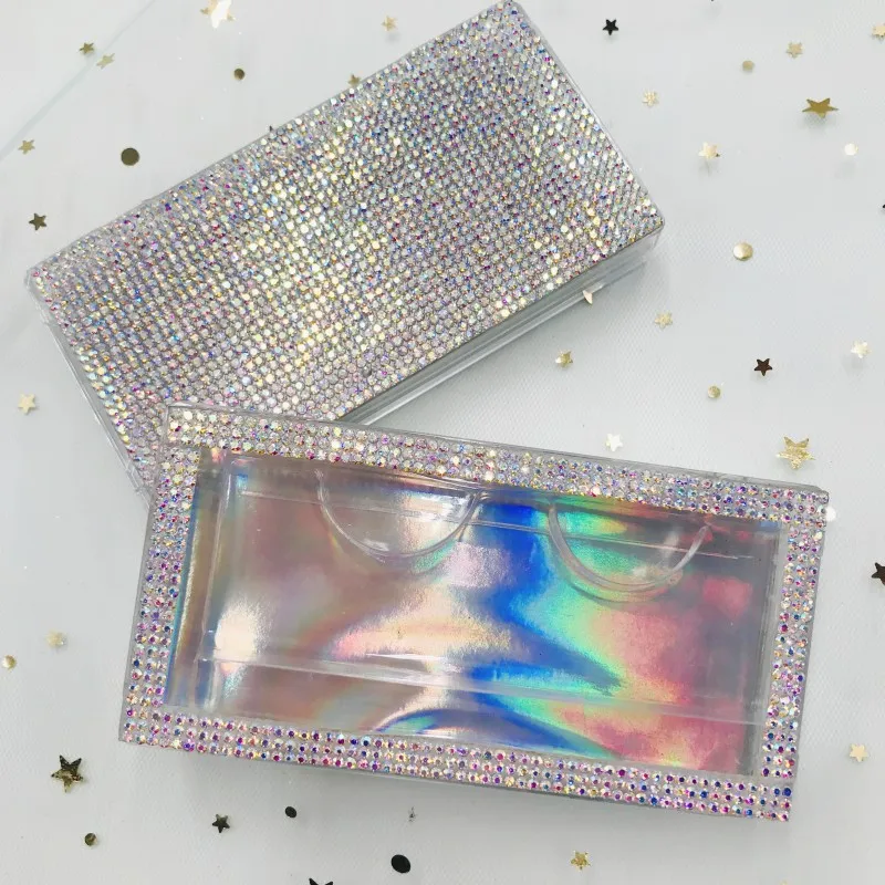 

High Quality Drawer Hot Style Rhinestone lash box For 25MM,27MM,28MM Mink Eyelashes