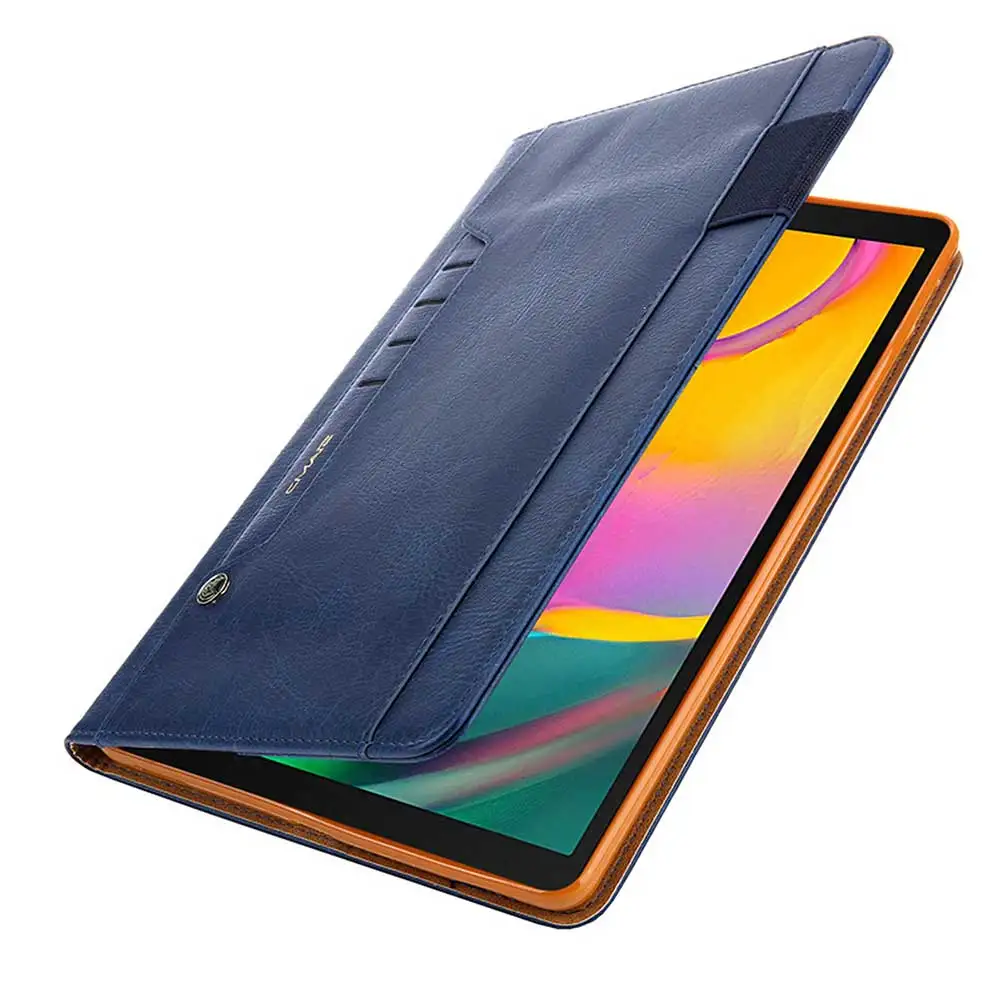 Слот для карт смарт-чехол для Samsung Galaxy Tab A 10,1 дюймов SM-T510 T515 Чехол Многофункциональный кожаный бизнес флип-чехол с подставкой