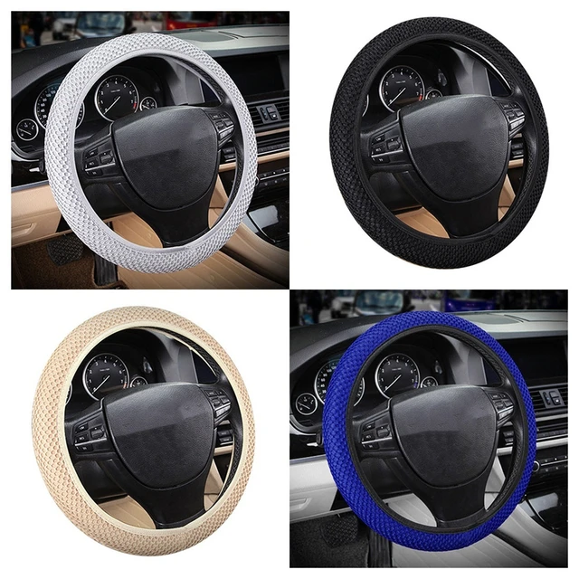 38cm Vier Jahreszeiten Auto Lenkrad Abdeckung Atmungs Sandwich Stoff Universal  Lenkrad Protector Auto Styling - AliExpress