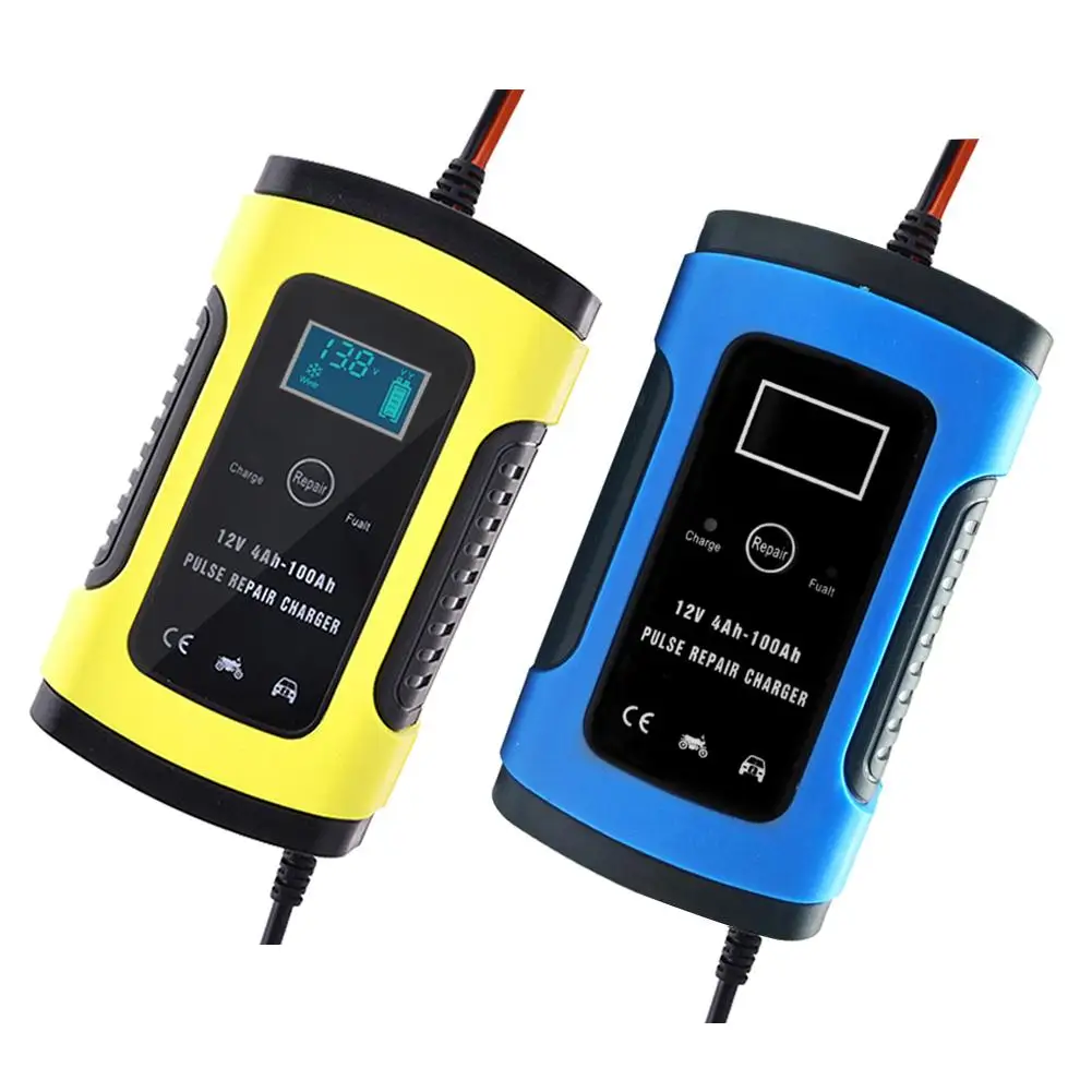 

12V6A Motorcycle Car Battery Charger Fully Intelligent Universal Repair Type Lead Acid Storage Charger