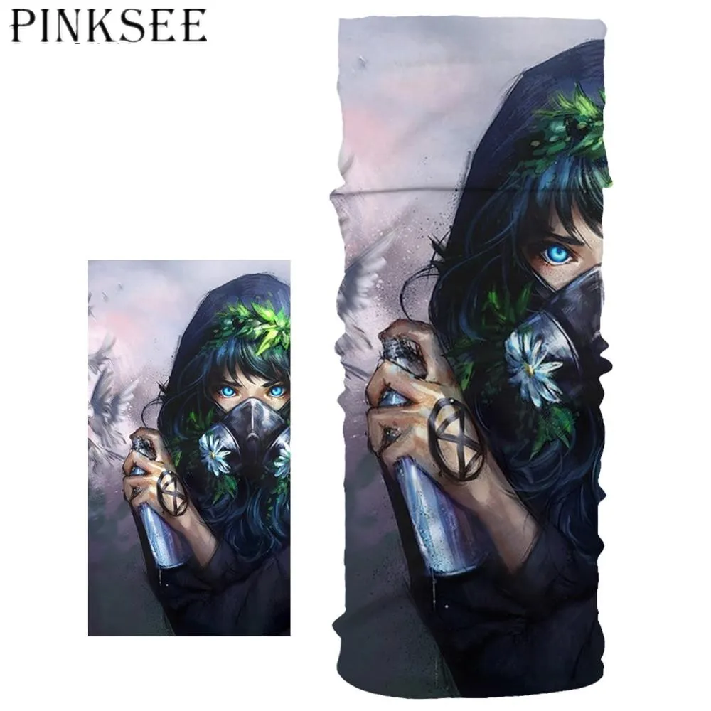 PINKSEE новейшая мода аниме Волшебная трубка бесшовные банданы голова лицо шея