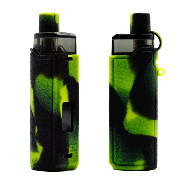 Green RUIYITECH Protective Silicone case cover Skin decal wrap for Smok RPM80 Kit 