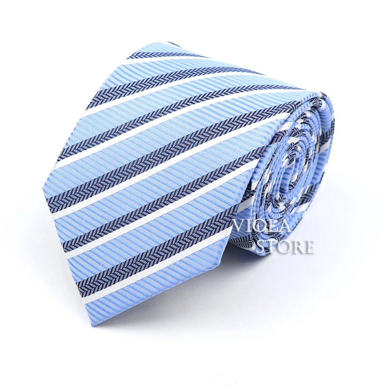 Fashion Plaid Striped 8cm Polyester Necktie Men Suit Formal Classic Tie Office Business Tuxedo Shirt Cravat Gift Male Accessory