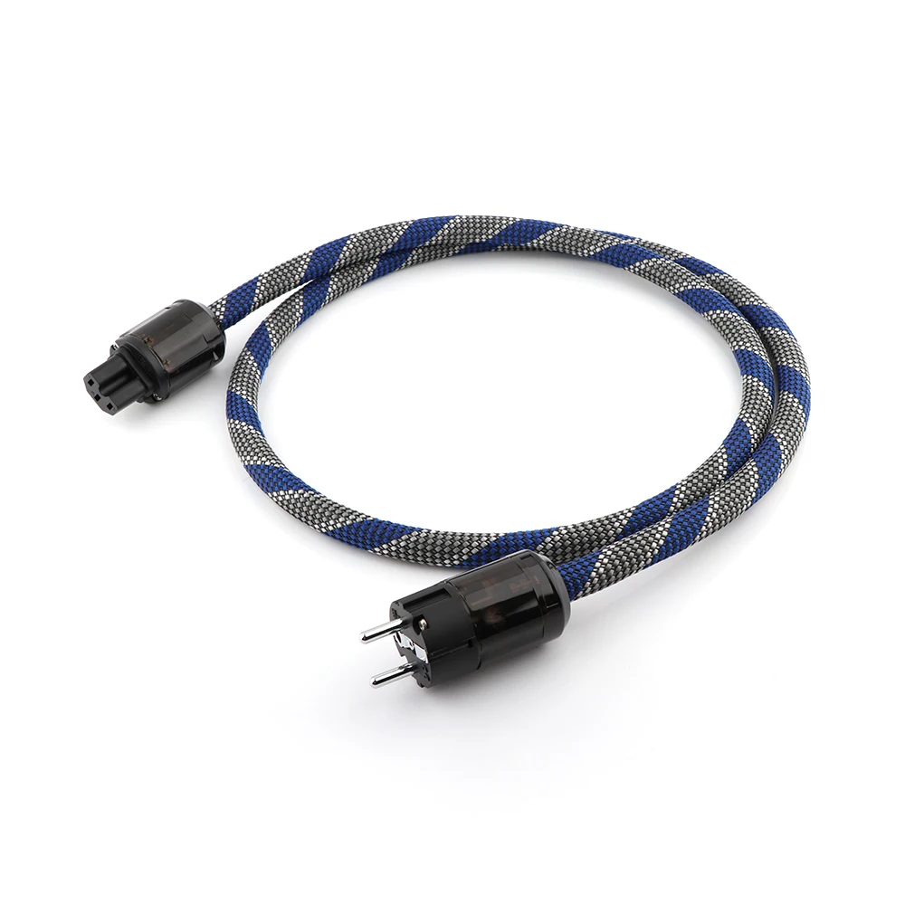 Preffair HI End EU AC Power Cable EUPlug Power Cord Audiophile Power Cable CD Tube amplifer headphone