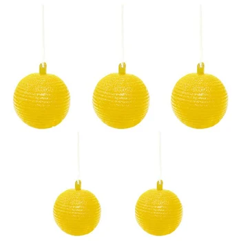 

6PCS Wasp Trap Fly Killer Catcher Hornets Yellow Jackets Traps Bees Catcher Insects Wasp Control Spherical Yellow