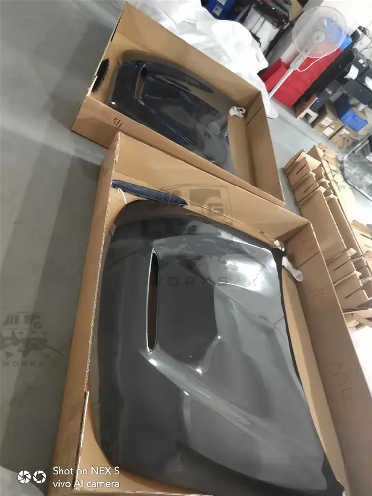 GTS carbon fiber hood fit for M2 F87 to GTS style double side carbon fiber Bonnet (1)