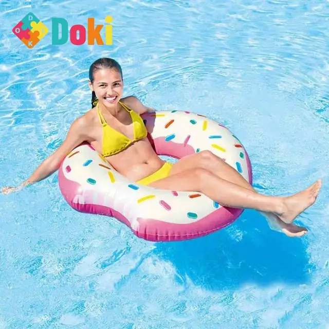 Doki Toy 2021 New Circle 94 Inflatable Centimeters Doughnut Style Cute Swimming Rings Are Durable And Must Be Worn In Summer 1