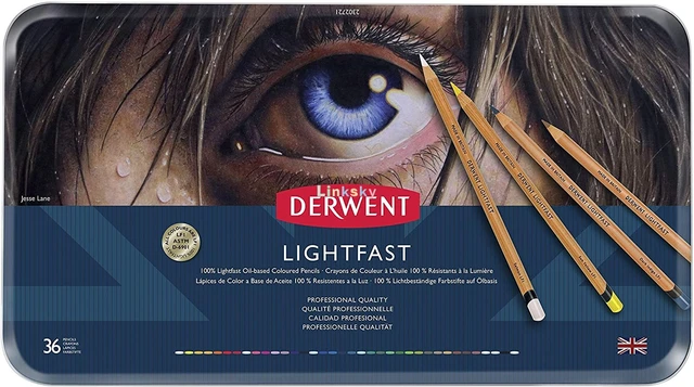 12 24 36 72 Color Professional Derwent Lightfast Oil Colored Pencils Wood  Soft Pastel Pencil For Artist Drawing Sketch Tin Box - Wooden Colored  Pencils - AliExpress