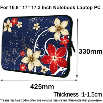 

Colorful Neoprene Zipper Laptop 17.3 Inch Bag 2020 The Most Popular Women Notebook Case 16.8 17 Inch Sleeve Computer Cover Pouch