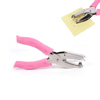 

1pcs Heart Circular Star Hole Punch Pliers For Cushion Comfort Ergonomic Paper Hand Punch