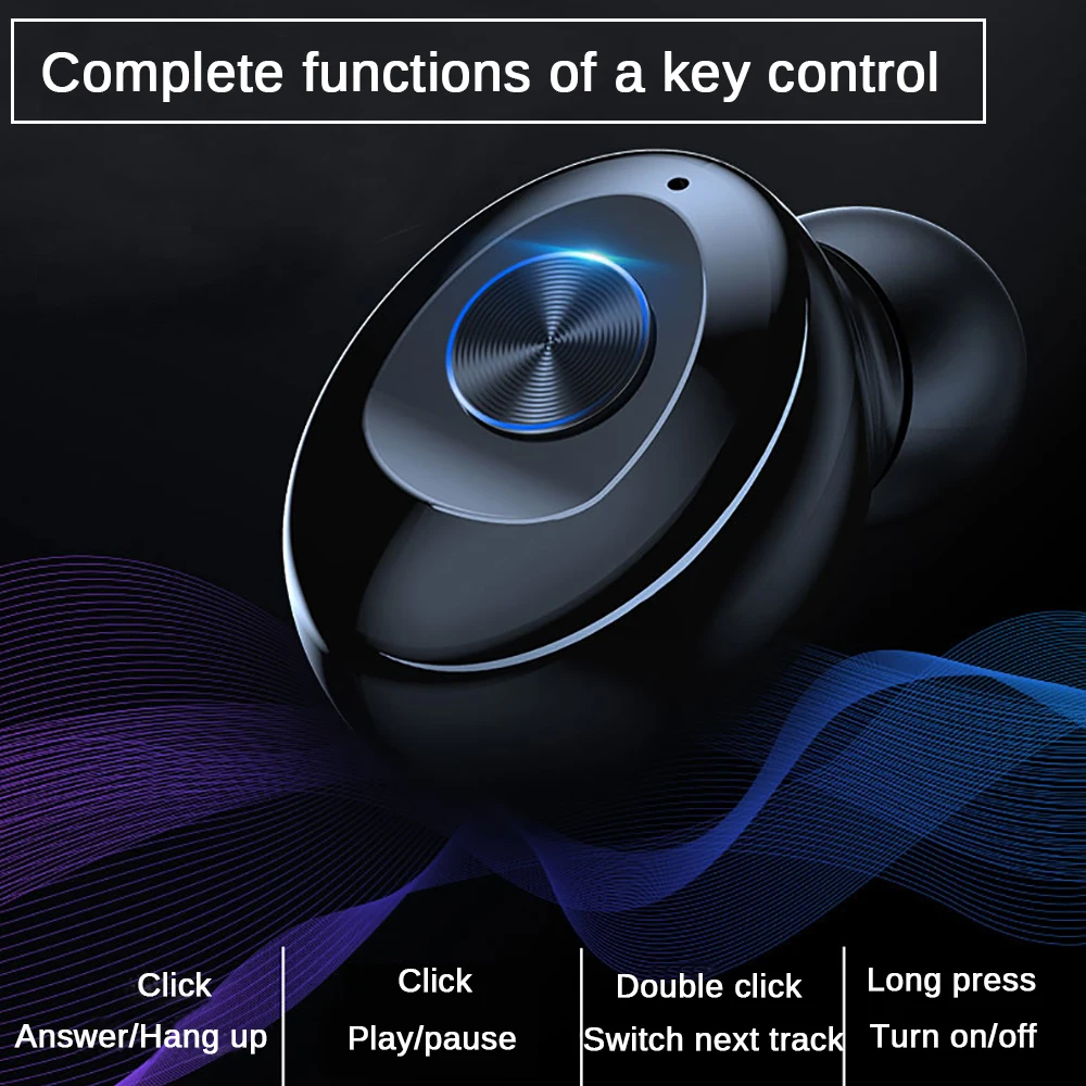 HiFi 5D стерео TWS Bluetooth 5 0 Беспроводные наушники с питанием в ушах мини спортивные IP5