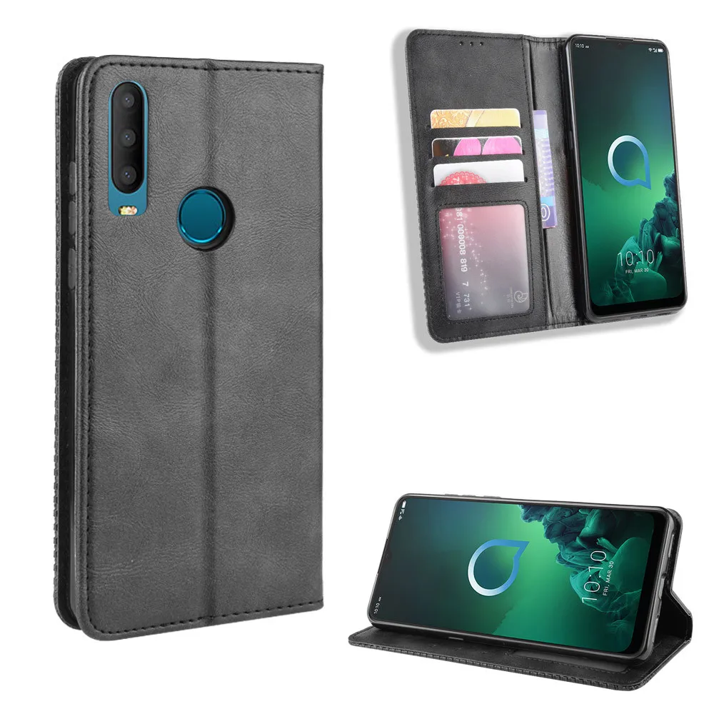 Чехол для Alcatel 3X 2019, роскошный флип-кошелек из искусственной кожи, магнитный адсорбционный чехол для Alcatel3X 2019 3 X 5048U 5048Y, чехлы для телефонов