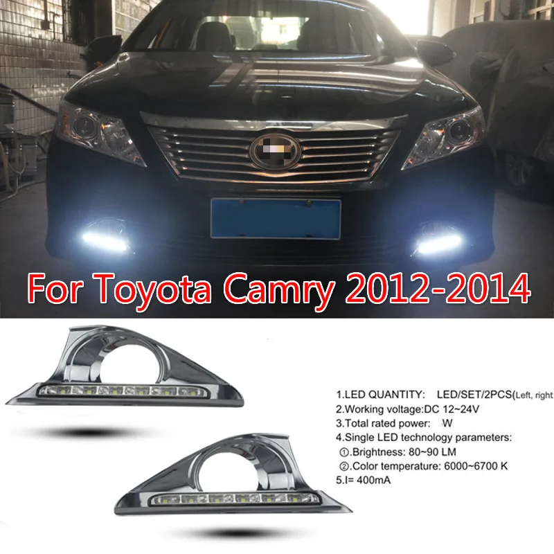 

Car Styling LED DRL for Toyota Camry 2012-2014 Daytime Running Lights Day Lamp with Turn Signal Dimmed Function Relay