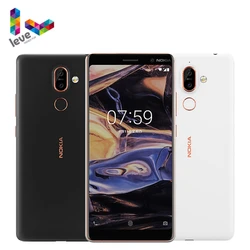 Смартфон Nokia 7 Plus, разблокированный, на базе Android, 4 Гб ОЗУ 64 Гб ПЗУ, Восьмиядерный процессор Snapdragon 660, экран 6 дюймов, Bluetooth 5,0, Оригинальный сотов...