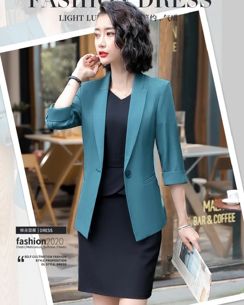 work dress and jacket