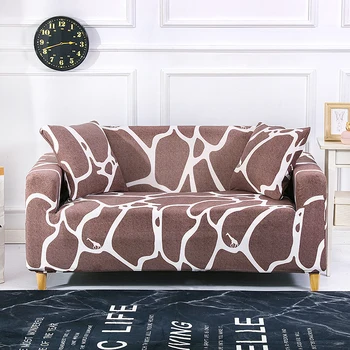 

Stretch Elastic Couch Cover Slip-resistant Sofa Covers For Printing Living Cotton Sofa Floral Anti-dust Room Towel Slipcover