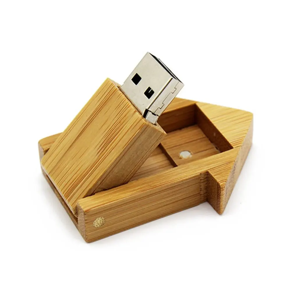 

Mini House Shape Bamboo USB 2.0 Flash Drives Memory Stick Pen U Disk Pendrive for Laptops Notebook Personal Use