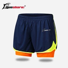 Queshark мужские женские шорты для бега невидимый карман марафон фитнес Баскетбол Спортивные шорты дышащая Йога тренажерный зал шорты унисекс