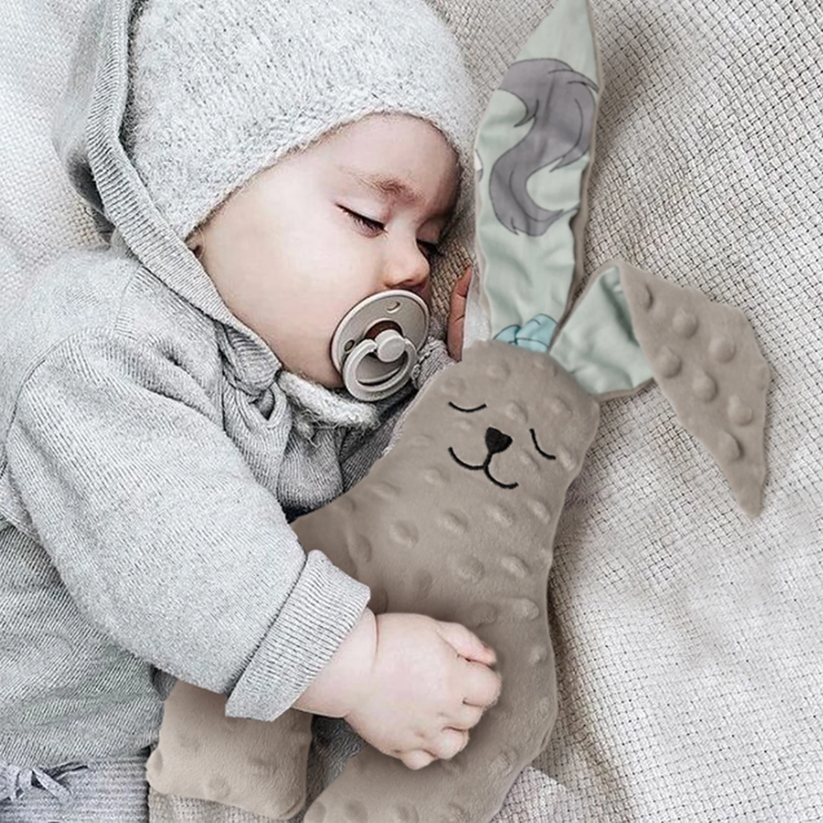 

1 Pcs Baby Soft Plush Comforting Soothing Toy Children Animal Sleeping Mate Kids Stuffed Plush Doll Toy Gift for 0-12 Month