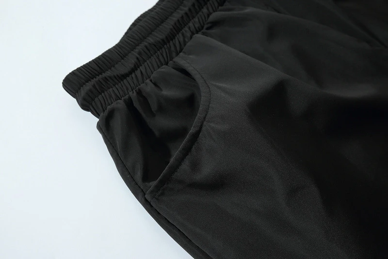 Brand Black Cargo Pants Men 2022 Streetwear Punk Ribbon Zipper   Hip Hop Pants Man Paratrooper Harem Trousers Male Goth Clothes cargo sweatpants for men