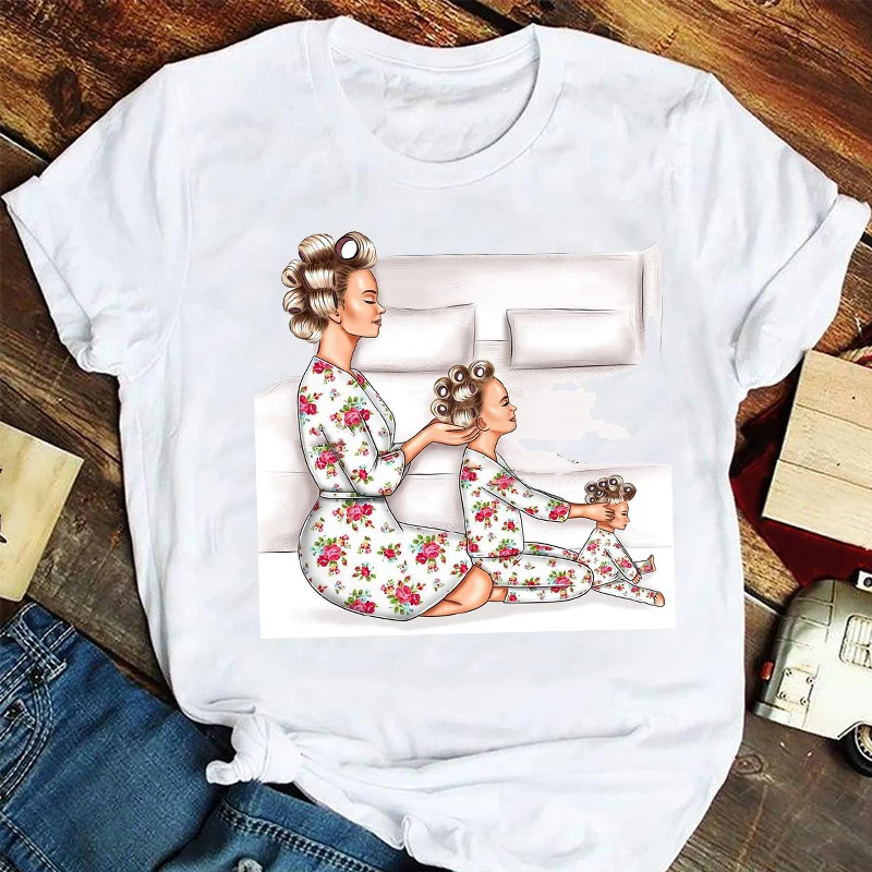 Women's T-shirt Short Sleeve T-shirts Printing Mama Human Letter display picture 6