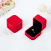 Luxury Square Velvet Jewelry Earring Ring Display Case Box Storage Organizer Holder Gift Packaging Box Portable Travel Wedding ► Photo 2/6