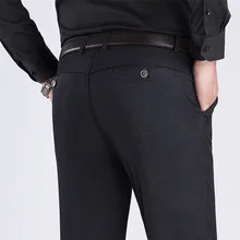 Осенне-зимние мужские брюки высокого качества Мужские модельные брюки хлопковые брюки прямые деловые мужские деловые штаны Большие размеры 38 40