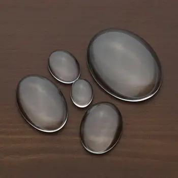 

XINYAO 18/2530/35mm Clear Glass Transparent Cabochon Domed Oval Hemisphere Magnifying Cabochons For Diy Jewelry Making Supplies
