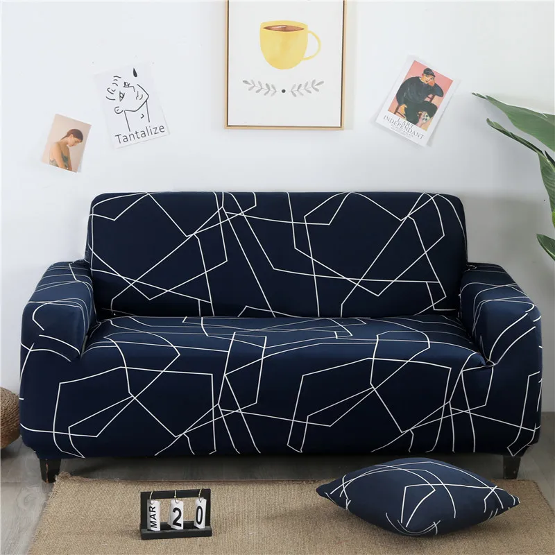 Волшебный угловой чехол для дивана, плотный чехол, все включено, полосатый эластичный чехол для дивана, защитный чехол для мебели