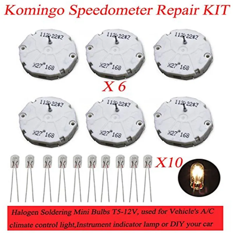 6pcs/lot car motor X27.168 For GM GMC Cars Trucks 2003-2006 Chevrolet Silverado Stepper Motor Repair X27 168 .free 10 bulbs