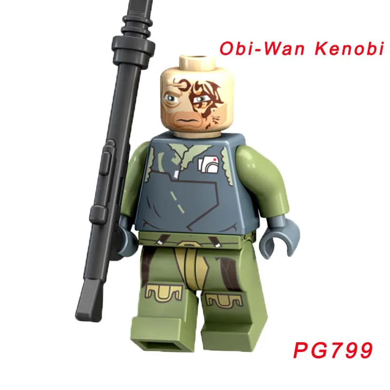 Одиночная Звездных Войн кирпича Yoda Dengar Coleman treбор Хан Solo Leia солдат-клон Мейс Винду Луминара ундули строительный блок - Цвет: pg799