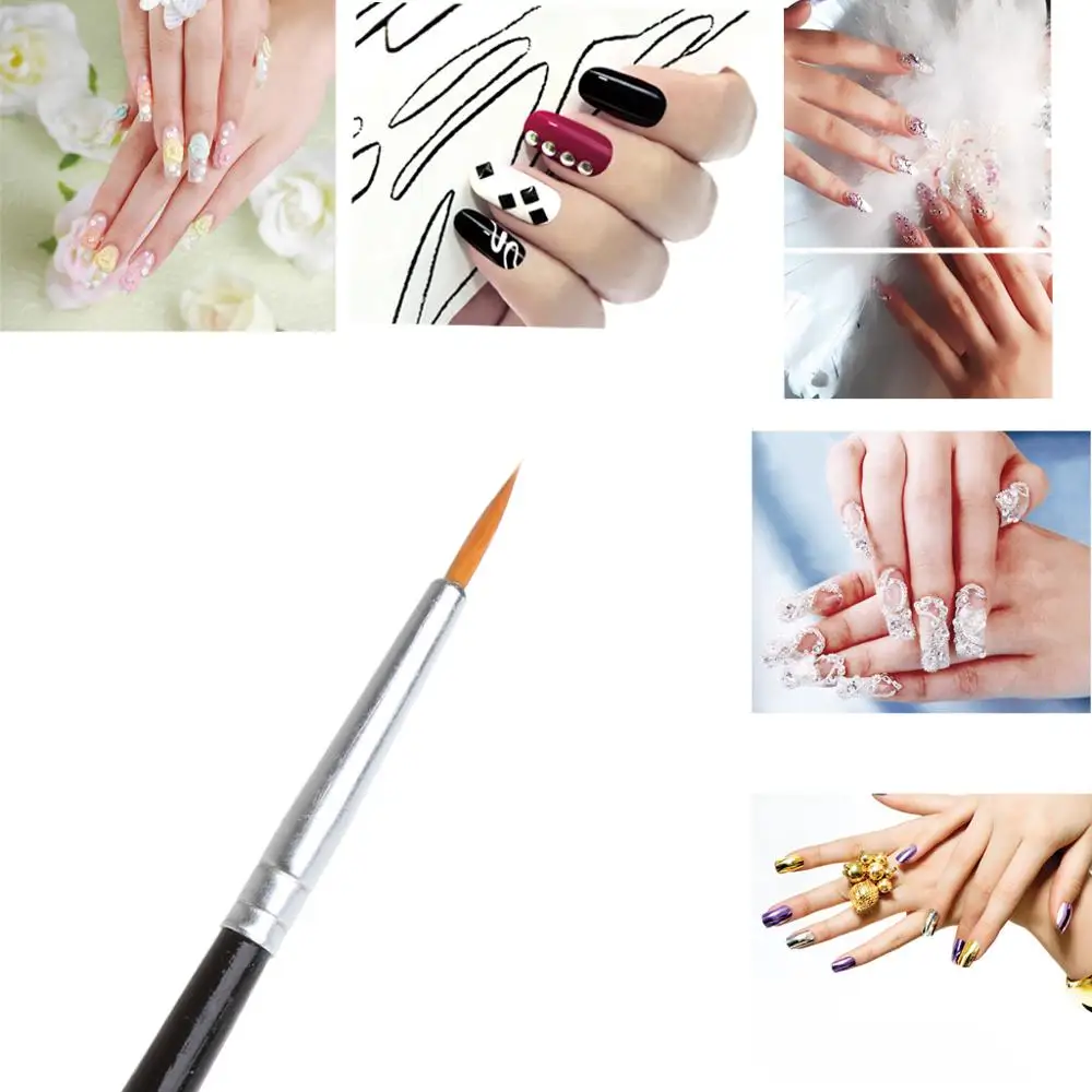 1 шт. для дизайна ногтей кисти ручки УФ гель лак живопись ногти насадки для инструментов маникюр