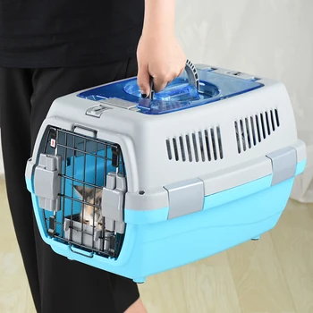 

Pet Carrier Bag Breathable Dog and Cat Carrier Bag Travel Puppy Cage Box Suitable for Large Space Airlines