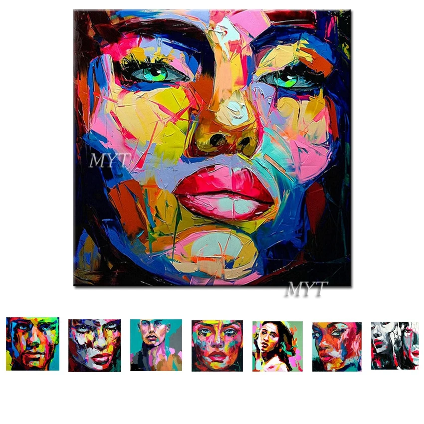 Modern Hand-painted Sexy Human Face Oil Painting Wall Picture Canvas Newest Design Home Bedroom Room Decoration Paintings | Дом и сад