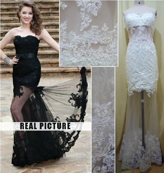 Новое vestido de festa сексуальное кружевное Аппликация из бисера тюля черные прозрачные вечерние элегантное платье для выпускного подружки невесты