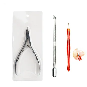 

3PCS/5PCS Nail Art Manicure Tool Nail Polish Tools Nail Cuticle Nipper Tool Spoon Pusher Remover Cutter Clipper Trimmer