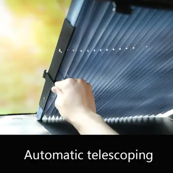 

Car Sun Visor Automatic Retractable Sun Block Sunscreen Sunshade Car Insulation Front Gear Summer Sunshade Sun Block