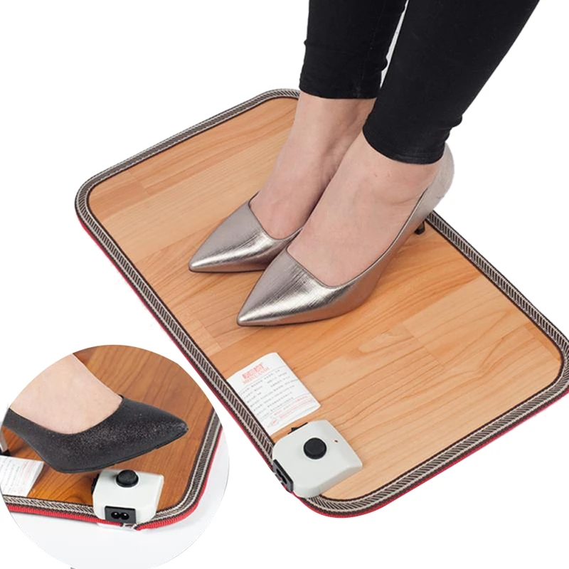 

50x30Cm Electric Feet Warmer Adjustable Temperature Artifact Heating Mat Office Warm Feet Thermostat Heating Pad US Plug
