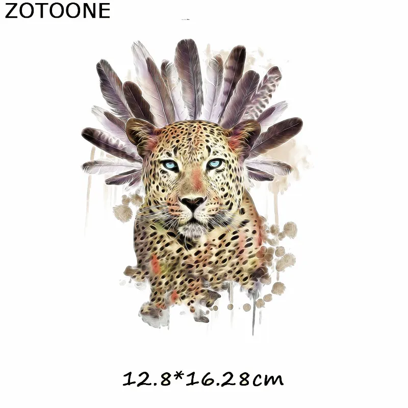 ZOTOONE нашивка в виде лошади, совы, зебры, кошки, собаки, наклейки, железные нашивки для одежды, футболки, теплопередача, аксессуары Diy, аппликации G - Цвет: ZT0700