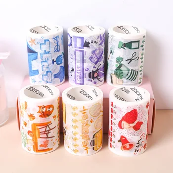 

Creative Colorful Masking Tape DIY Handbook Decoration Diary Adhesive Paper Tape Kawaii Cartoon Tapes Stationery Supplies 024079