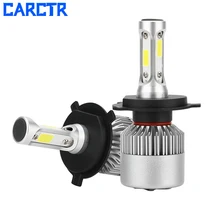 CARCTR 2 шт. H4 светодиодный автомобильный светильник H11 HB2 H16 9003 9005 HB3 H10 H13 HB4 H1 H3 H7 светодиодный лампы для автомобилей головной светильник лампы 8000LM 6000 К налобный фонарь