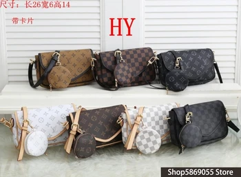 

Luxury Louis Vuitton LV- Leather Handbags Women Bags Designer Brand Women's Shoulder Bags Large Capacity Ladies Hand Bags L507